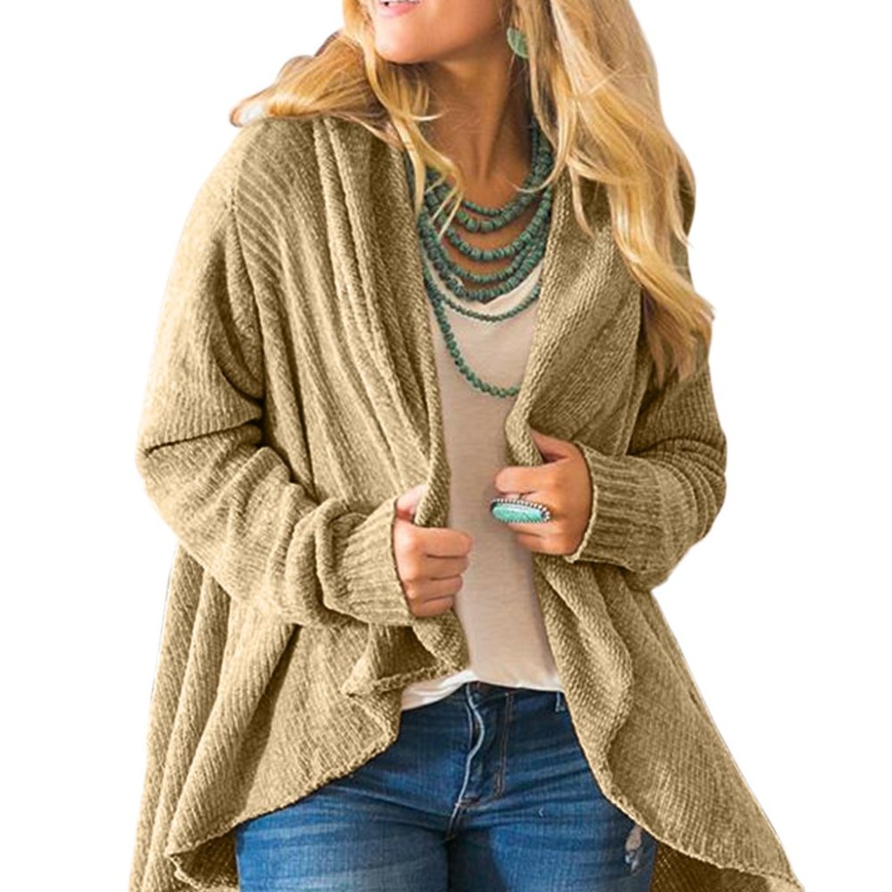 New Velvety Chenille Cardigan Sweater